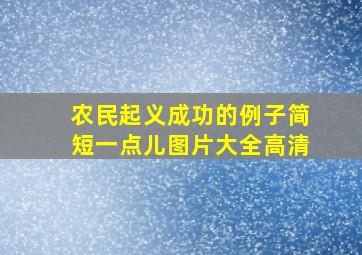 农民起义成功的例子简短一点儿图片大全高清