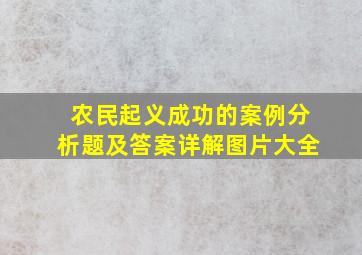 农民起义成功的案例分析题及答案详解图片大全