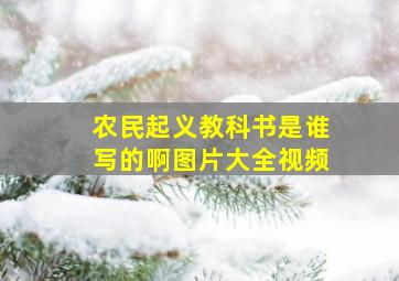 农民起义教科书是谁写的啊图片大全视频