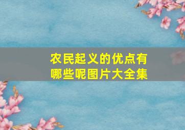 农民起义的优点有哪些呢图片大全集