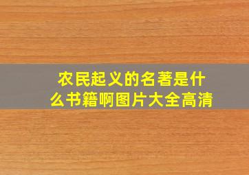 农民起义的名著是什么书籍啊图片大全高清