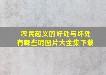 农民起义的好处与坏处有哪些呢图片大全集下载