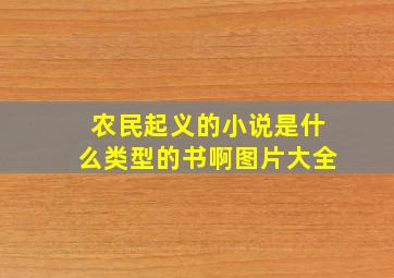 农民起义的小说是什么类型的书啊图片大全