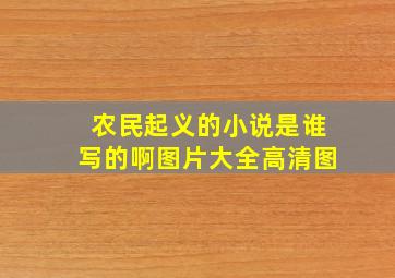 农民起义的小说是谁写的啊图片大全高清图