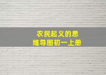 农民起义的思维导图初一上册