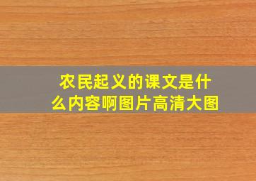 农民起义的课文是什么内容啊图片高清大图