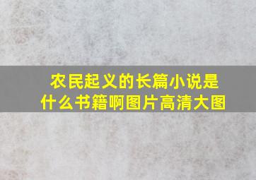 农民起义的长篇小说是什么书籍啊图片高清大图