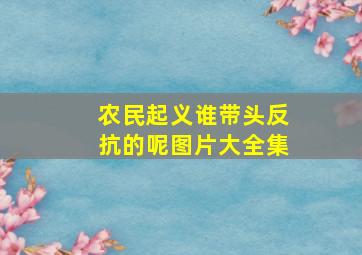 农民起义谁带头反抗的呢图片大全集