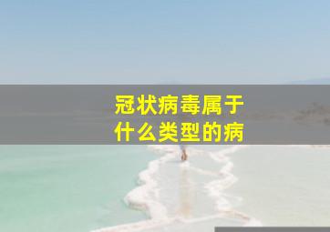 冠状病毒属于什么类型的病