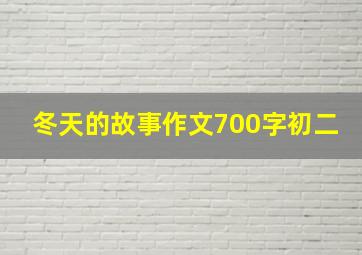 冬天的故事作文700字初二