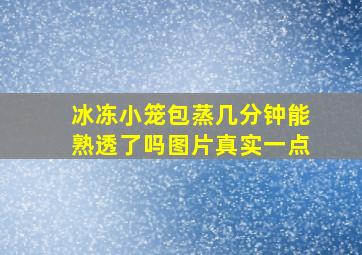 冰冻小笼包蒸几分钟能熟透了吗图片真实一点