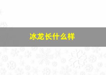 冰龙长什么样