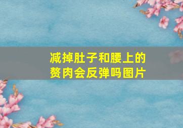 减掉肚子和腰上的赘肉会反弹吗图片