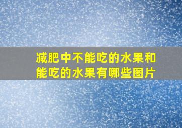 减肥中不能吃的水果和能吃的水果有哪些图片