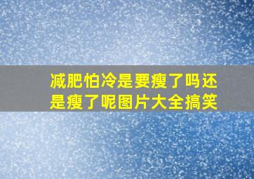 减肥怕冷是要瘦了吗还是瘦了呢图片大全搞笑