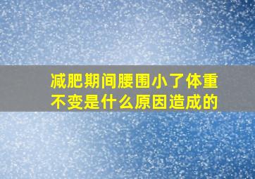 减肥期间腰围小了体重不变是什么原因造成的