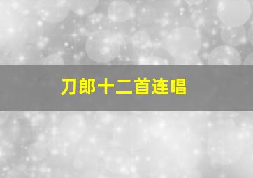 刀郎十二首连唱