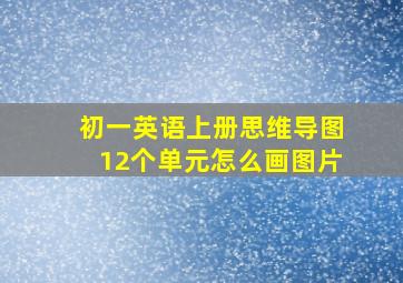 初一英语上册思维导图12个单元怎么画图片