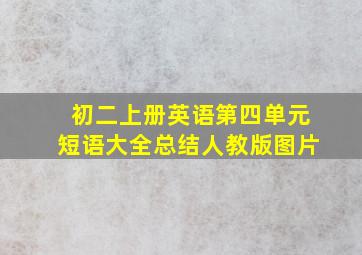 初二上册英语第四单元短语大全总结人教版图片