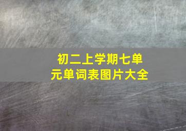 初二上学期七单元单词表图片大全