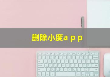 删除小度a p p