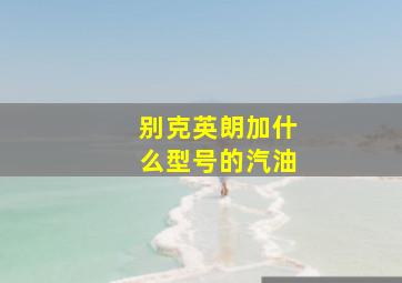 别克英朗加什么型号的汽油