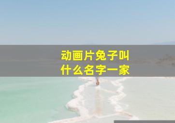 动画片兔子叫什么名字一家