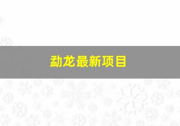 勐龙最新项目