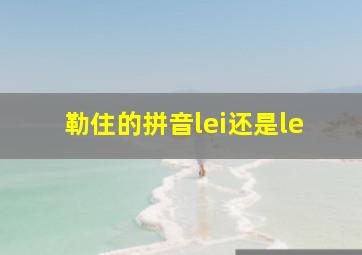 勒住的拼音lei还是le