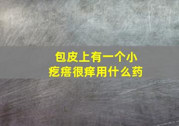 包皮上有一个小疙瘩很痒用什么药