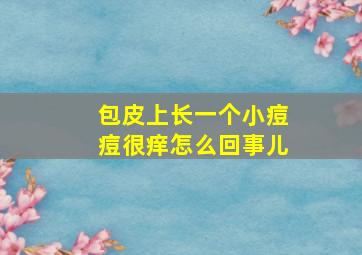 包皮上长一个小痘痘很痒怎么回事儿