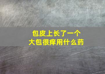 包皮上长了一个大包很痒用什么药