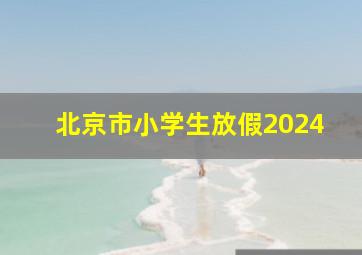 北京市小学生放假2024