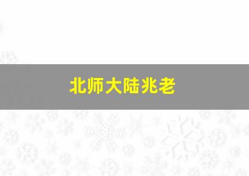 北师大陆兆老