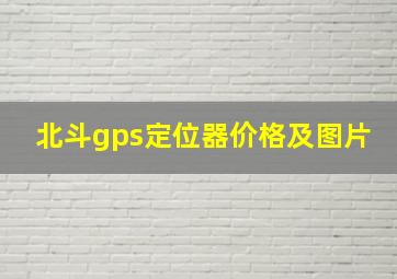 北斗gps定位器价格及图片