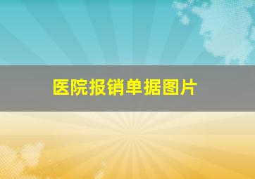 医院报销单据图片