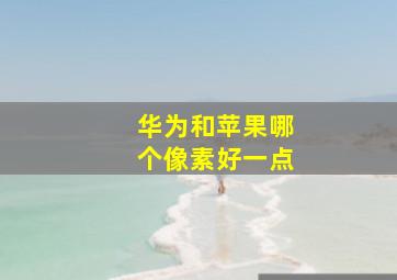 华为和苹果哪个像素好一点