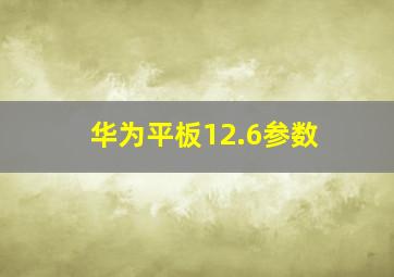 华为平板12.6参数