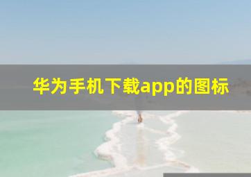 华为手机下载app的图标