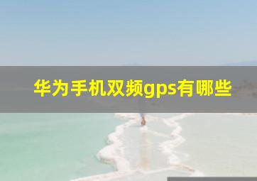 华为手机双频gps有哪些