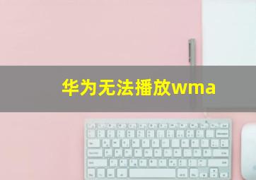 华为无法播放wma