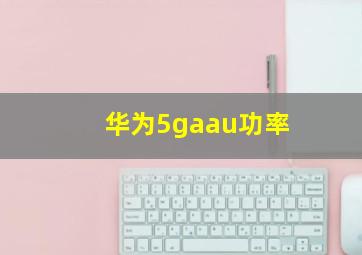 华为5gaau功率