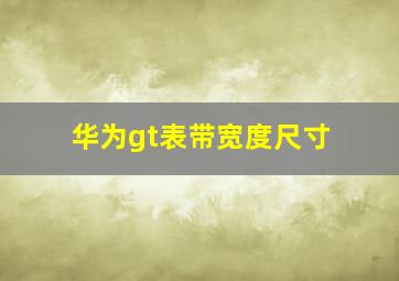 华为gt表带宽度尺寸