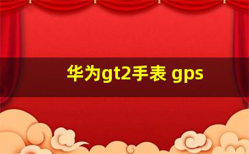 华为gt2手表 gps