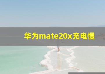 华为mate20x充电慢