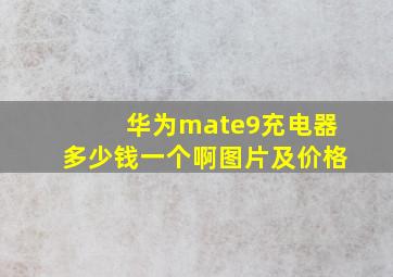 华为mate9充电器多少钱一个啊图片及价格