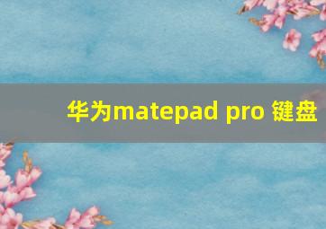 华为matepad pro 键盘