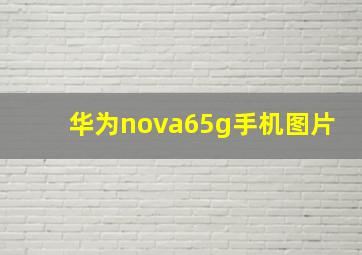 华为nova65g手机图片