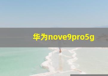 华为nove9pro5g