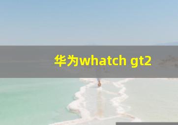 华为whatch gt2